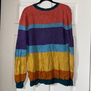 multicolored women’s sweater